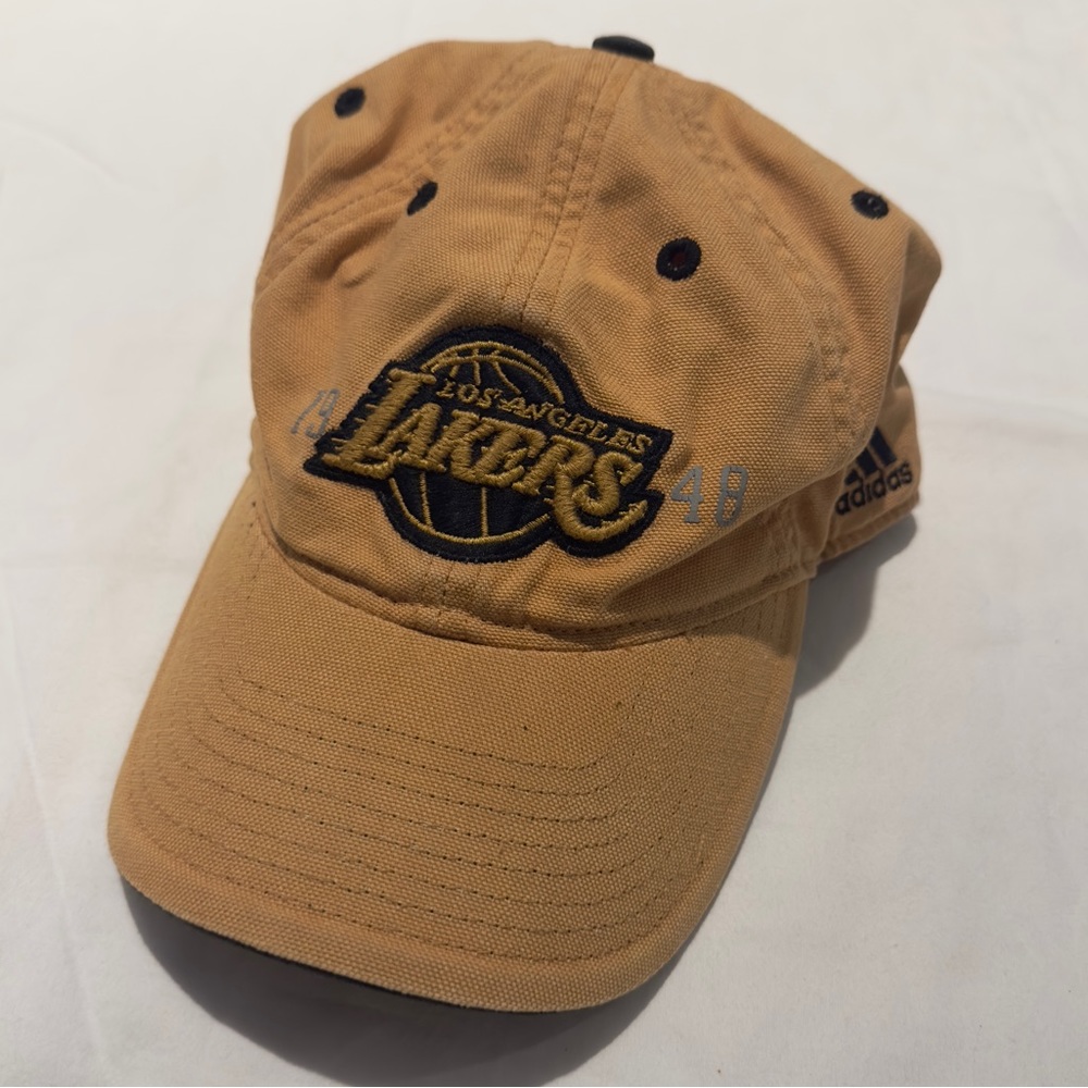 Los Angeles Lakers Adidas Yellow Baseball Cap Hat ‘47